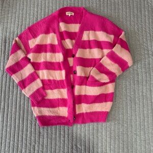 Pink blush maternity cardigan